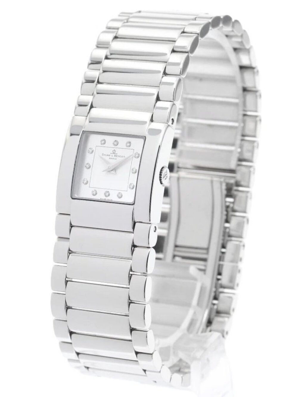Baume & Mercier catwalk MV045219 12P diamond Silver Dial Quartz Ladies_958059